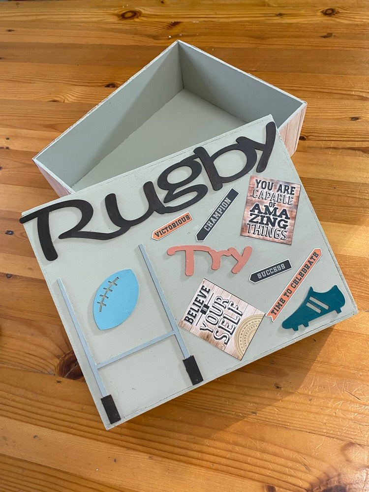 Rugby Passion Keepsake Box