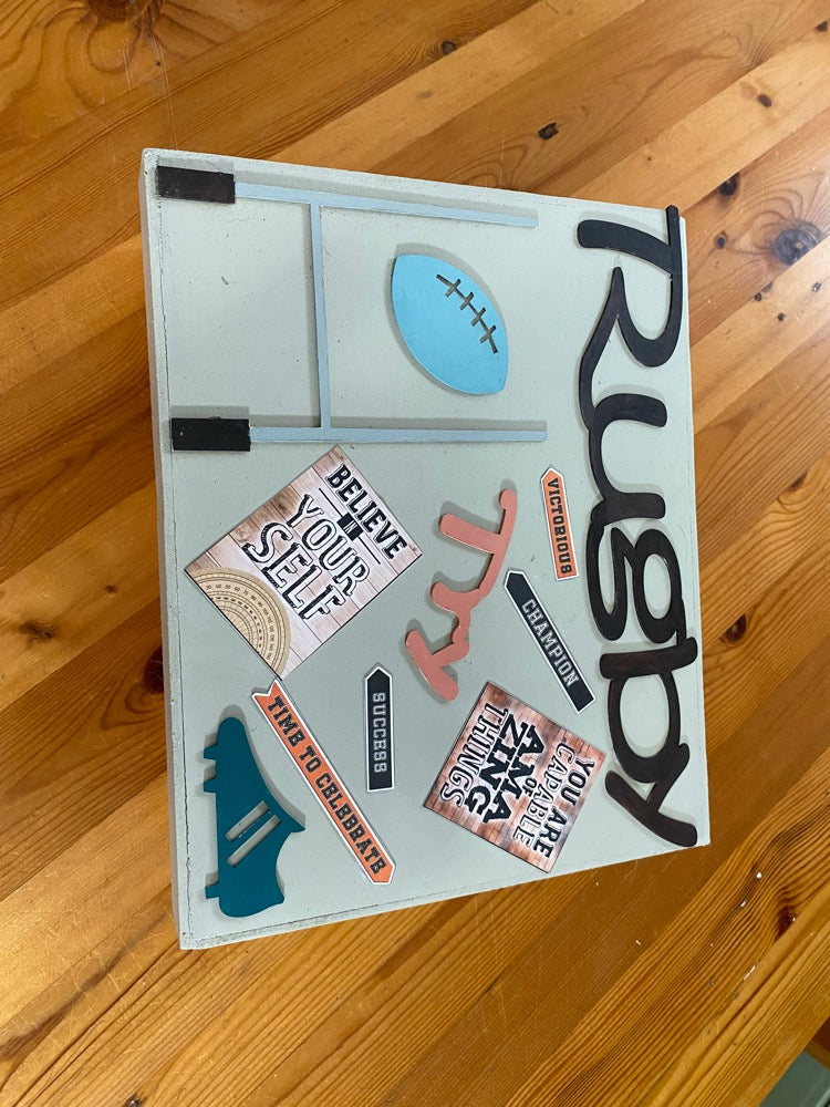 Rugby Passion Keepsake Box